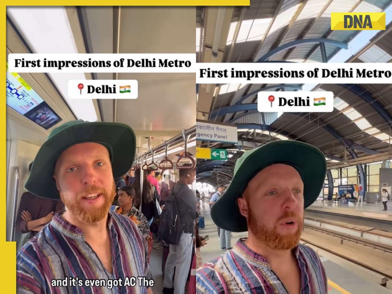 UK travel vlogger shares his 'first impression of Delhi Metro,' watch viral video
