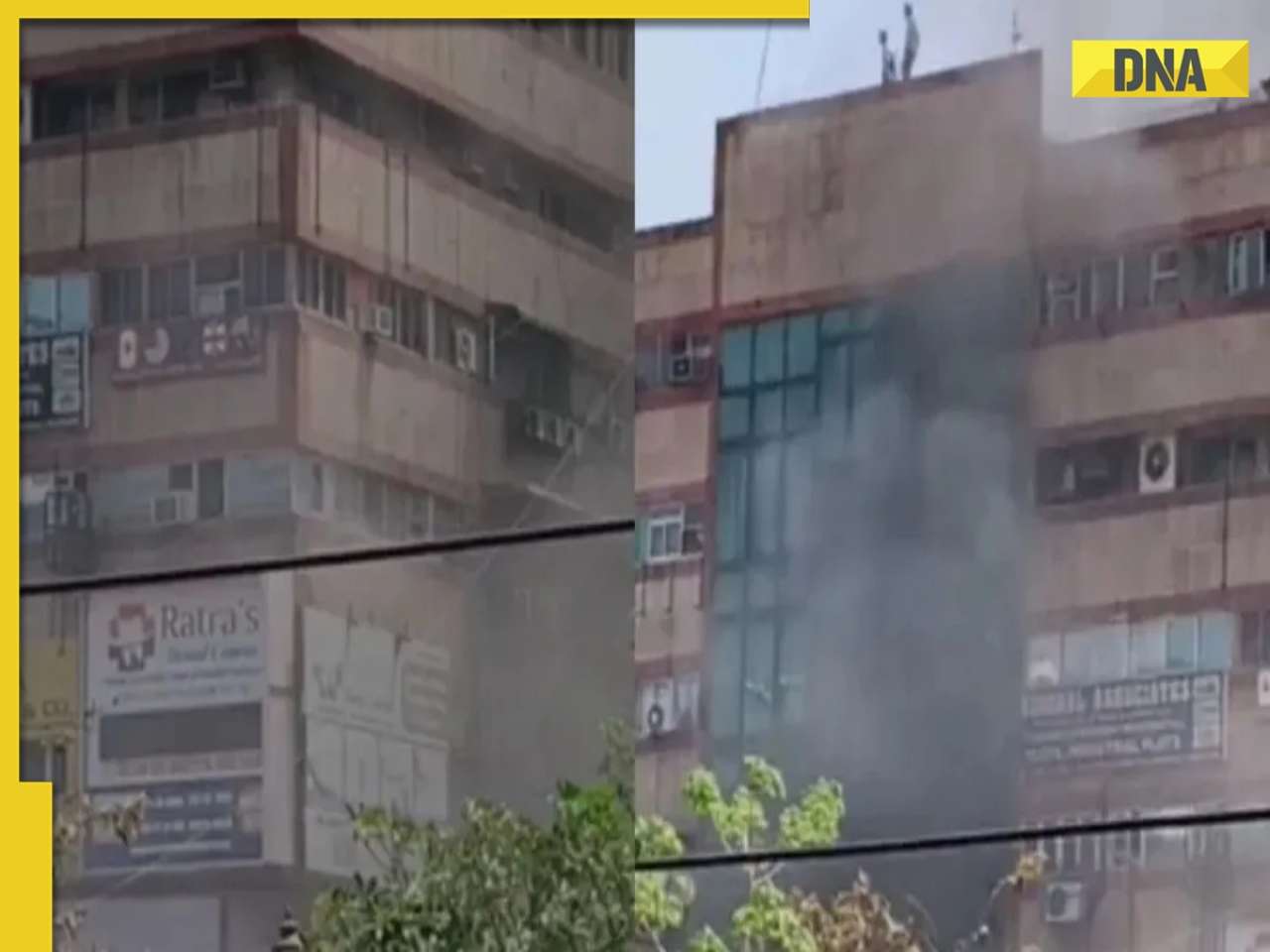 Massive fire breaks out at multi-storey building in Noida Sector 18